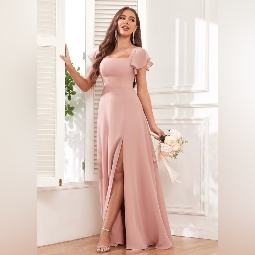 Dusty rose bridesmaid dress size 0.